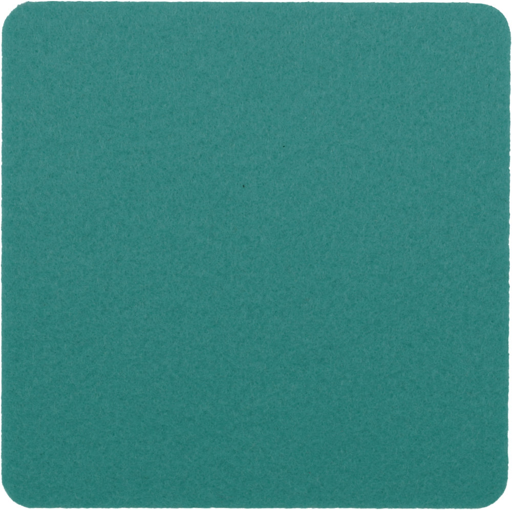 Filzuntersetzer Eckig 35x35cm in Petrol (RT532). Druck: Ohne Aufdruck/Neutral