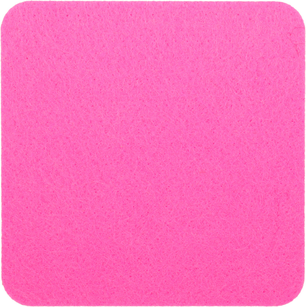 Filzuntersetzer Eckig 30x30cm in Pink (RT524). Druck: Ohne Aufdruck/Neutral