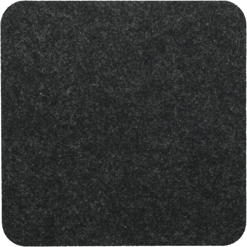  Filzuntersetzer Eckig 30x30cm in Dunkelgrau-meliert (RT530). Druck: 3-farbiger Transferdruck