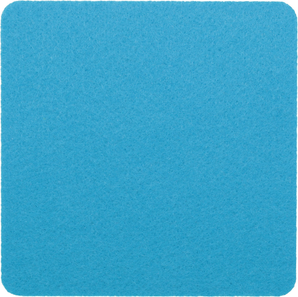  Filzuntersetzer Eckig 30x30cm in Hellblau (RT514). Druck: 4-farbiger Transferdruck
