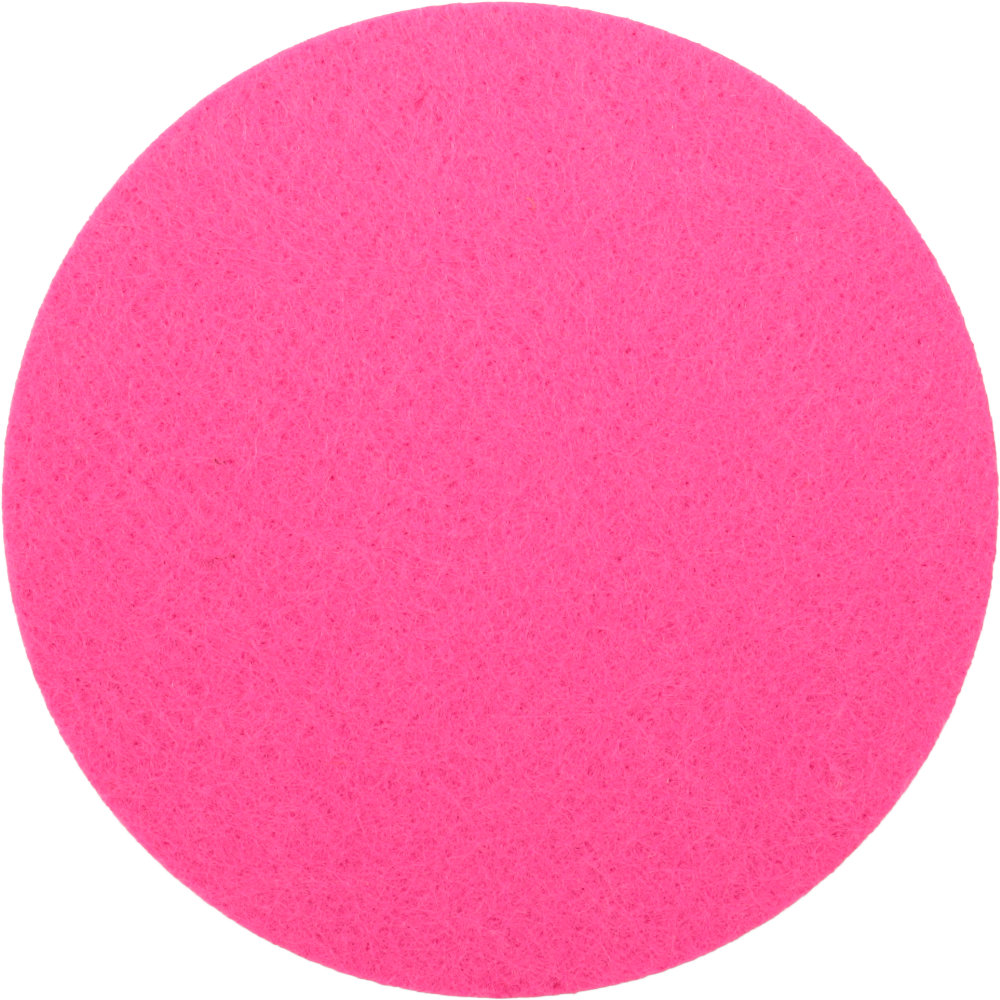  Filzuntersetzer Rund 10cm in Pink (RT524). Druck: 1-farbiger Transferdruck