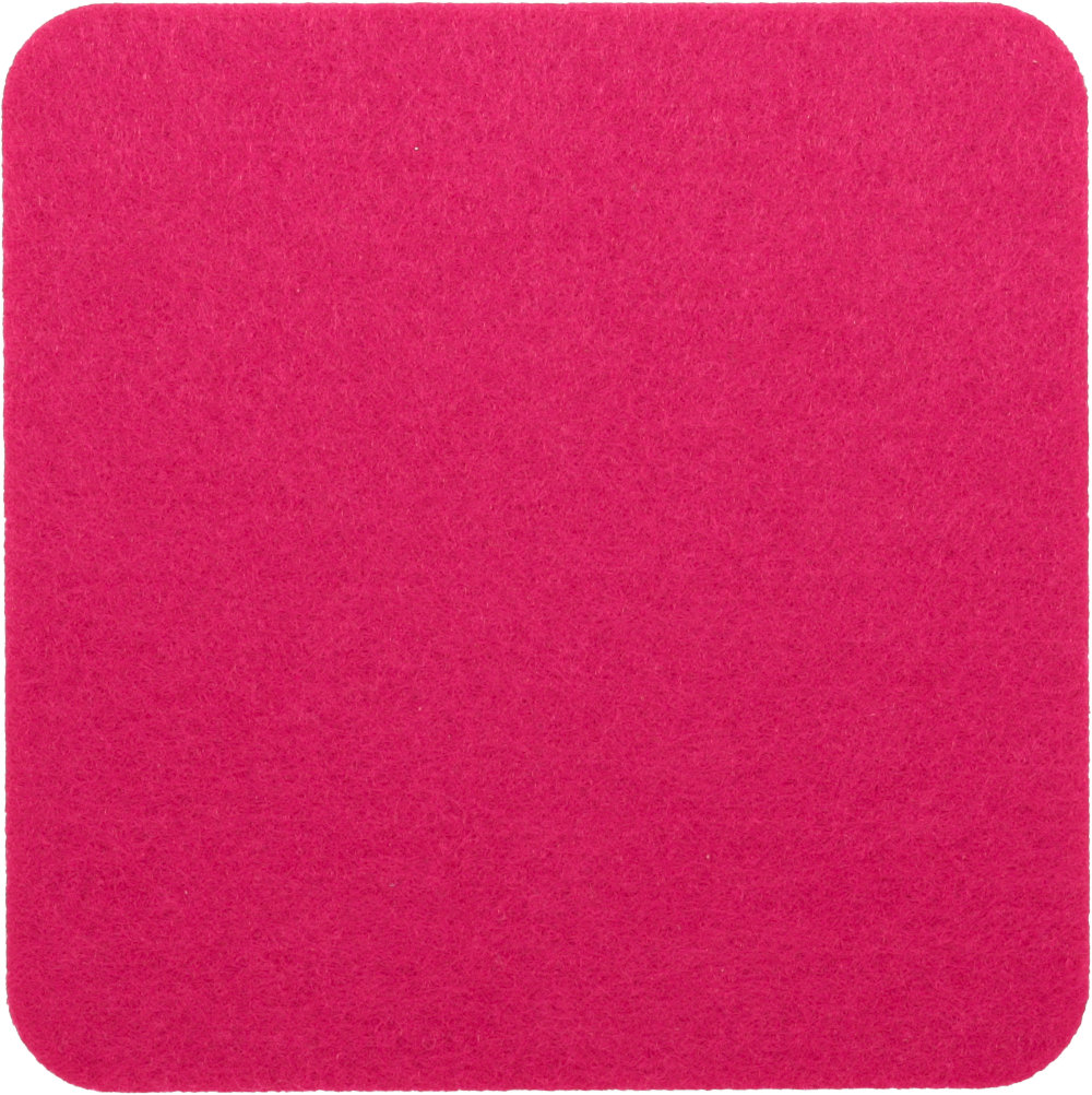 Filzuntersetzer Eckig 35x35cm in Dunkelpink-Magenta (RT520). Druck: Ohne Aufdruck/Neutral