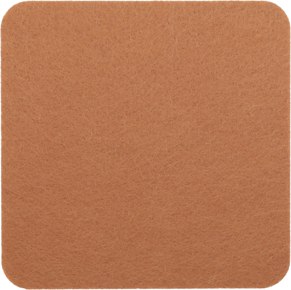 Filzuntersetzer Eckig 20x20cm in Hellbraun (RT503). Druck: Ohne Aufdruck/Neutral