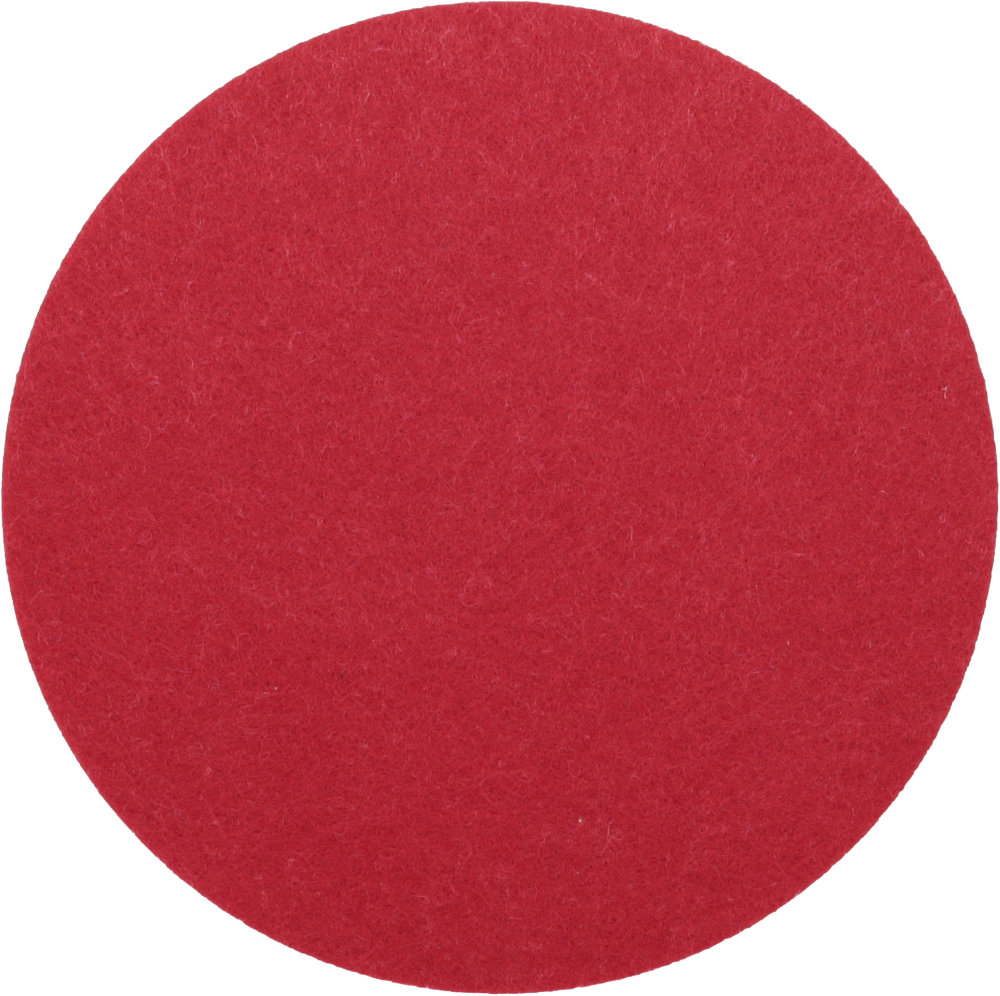  Filzuntersetzer Rund 10cm in Rot (RT529). Druck: 1-farbiger Transferdruck