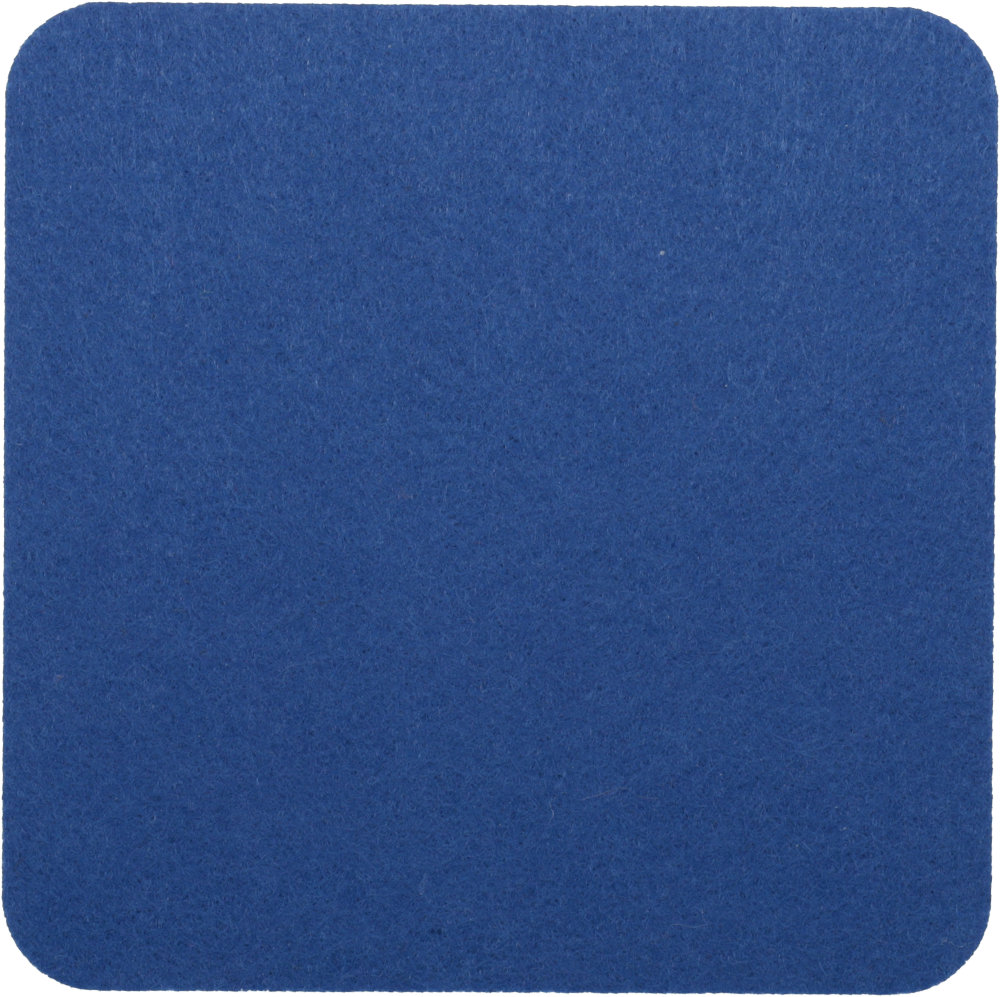  Filzuntersetzer Eckig 10x10cm in Blau (RT516). Druck: Digitaldruck (CMYK)