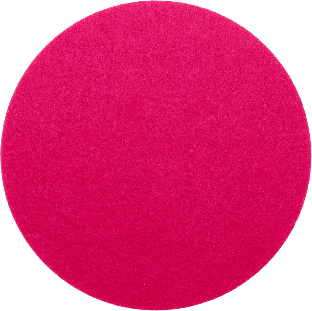 Filzuntersetzer Rund 15cm in Dunkelpink-Magenta (RT520). Druck: Ohne Aufdruck/Neutral