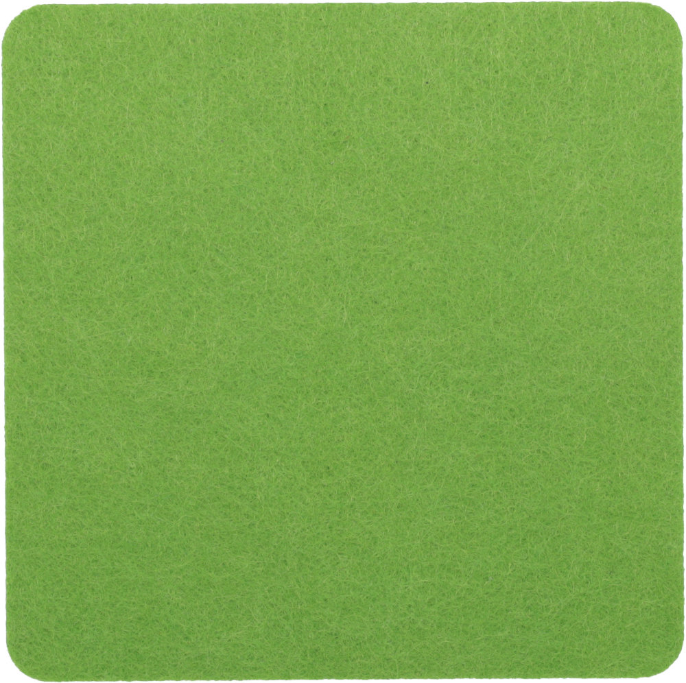 Filzuntersetzer Eckig 35x35cm in Hellgrün (RT526). Druck: Ohne Aufdruck/Neutral
