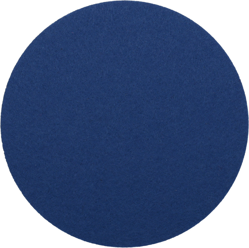 Filzuntersetzer Rund 15cm in Blau (RT516). Druck: Ohne Aufdruck/Neutral