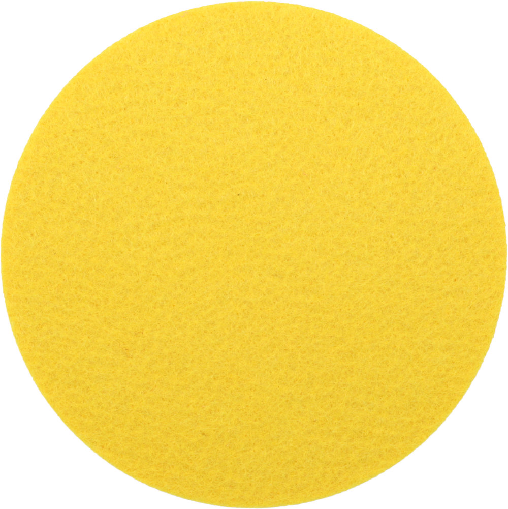Filzuntersetzer Rund 10cm in Gelb (RT506). Druck: Ohne Aufdruck/Neutral