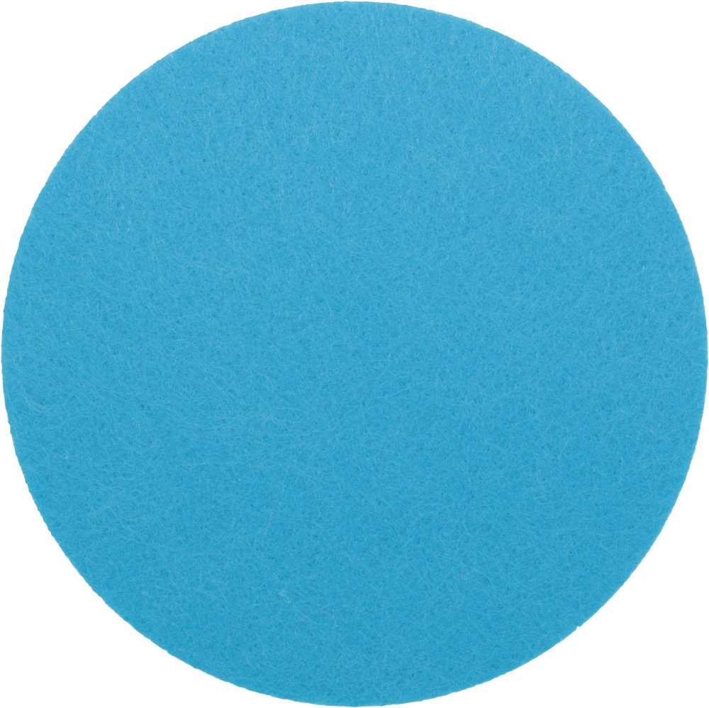 Filzuntersetzer Rund 10cm in Hellblau (RT514). Druck: Ohne Aufdruck/Neutral