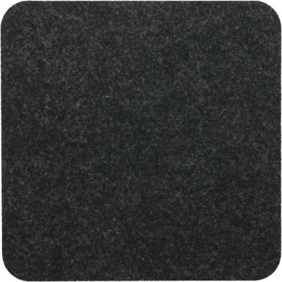 Filzuntersetzer eckig 20 × 20 cm in Dunkelgrau-meliert