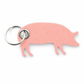 Filz-Schlüsselanhänger Schwein